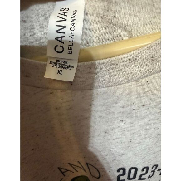 Bella + Canvas Men's Portland Trail Blazers 2023-24 Inked Rose City Tee Cream XL - Picture 4 of 10